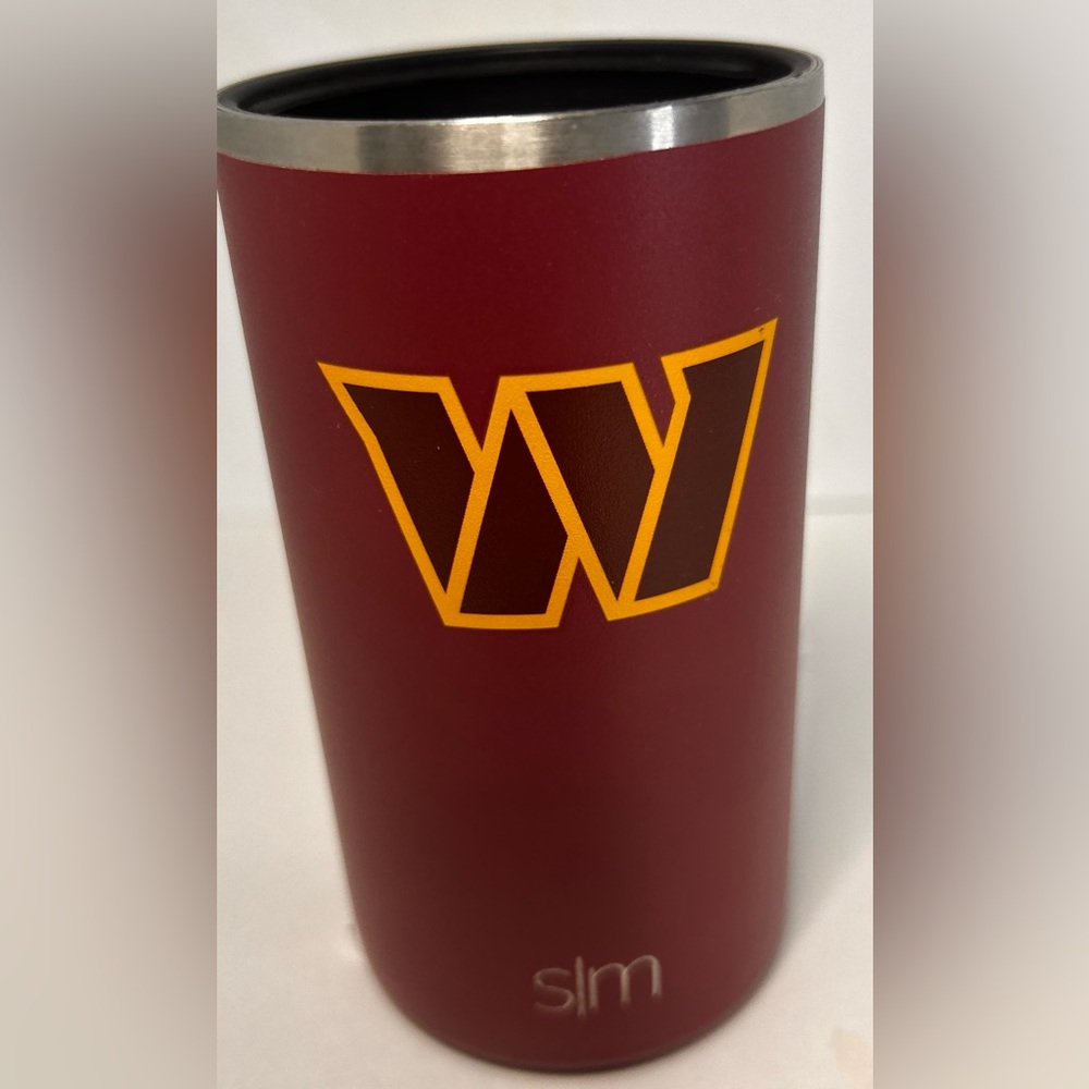 NFL Washington Commanders Ranger Bottle Cooler.  Simple Modern. Red.